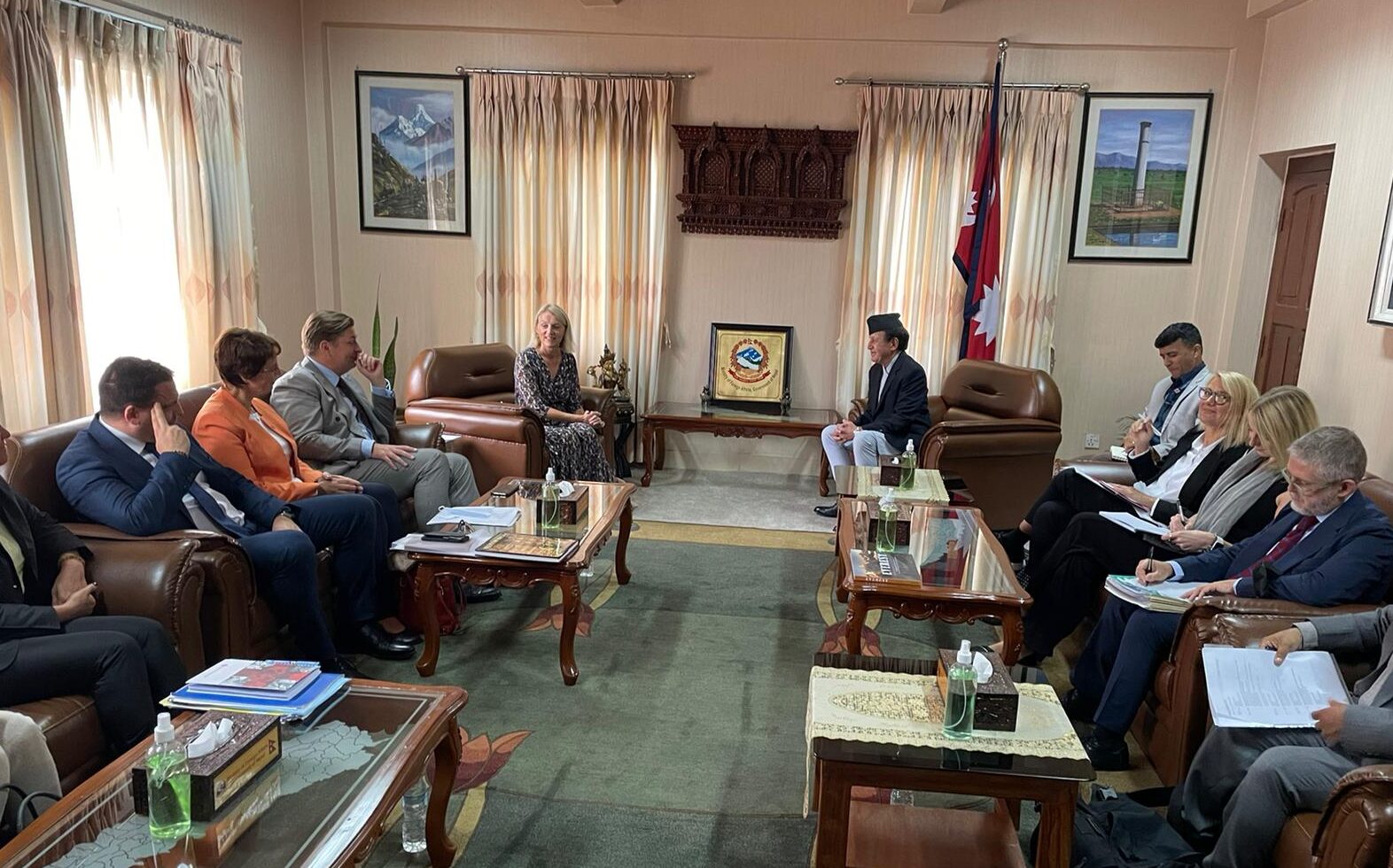 परराष्ट्रमन्त्री र युरोपेली संसदीय प्रतिनिधिमण्डलबीच भेटवार्ता