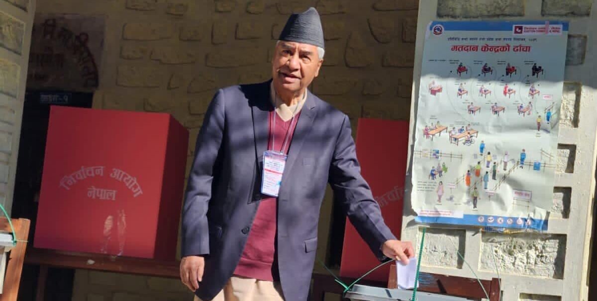 प्रतिनिधि सभा र प्रदेश सभाको निर्वाचन शान्तिपूर्ण रुपमा सम्पन्न भएको छ : देउवा