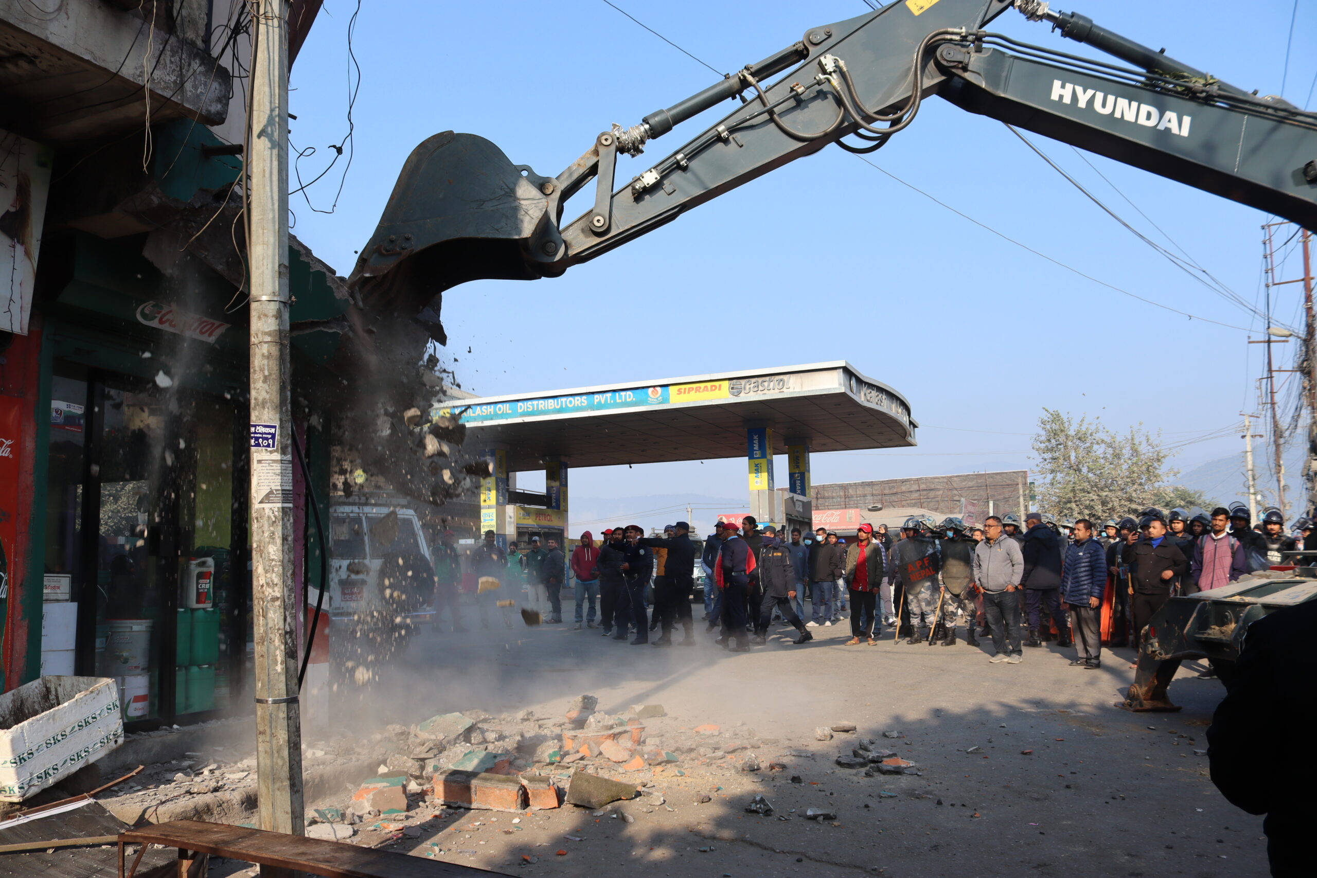 नारायणगढका अवैध संरचना आज पनि भत्काइने