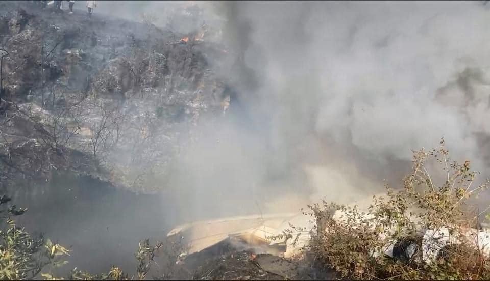 पोखरा विमान दुर्घटना : प्रधानमन्त्री र गृहमन्त्री घटनास्थलतर्फ जाँदै