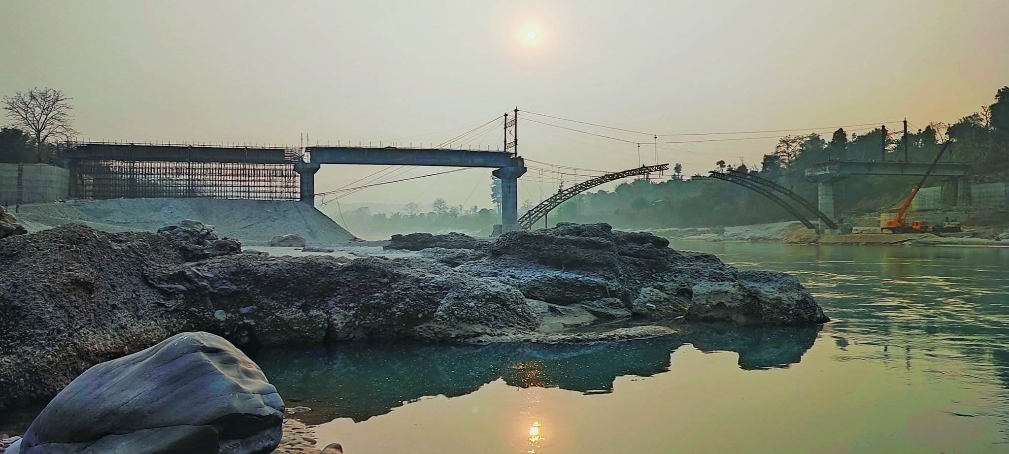 तीन वर्षमा सक्नुपर्ने ठिमुरा पुलको काम आठ वर्षमा ६० प्रतिशत मात्रै