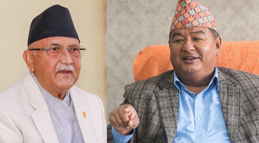 ओलीसँग एकीकृत समाजवादीका नेता श्रेष्ठको भेटवार्ता