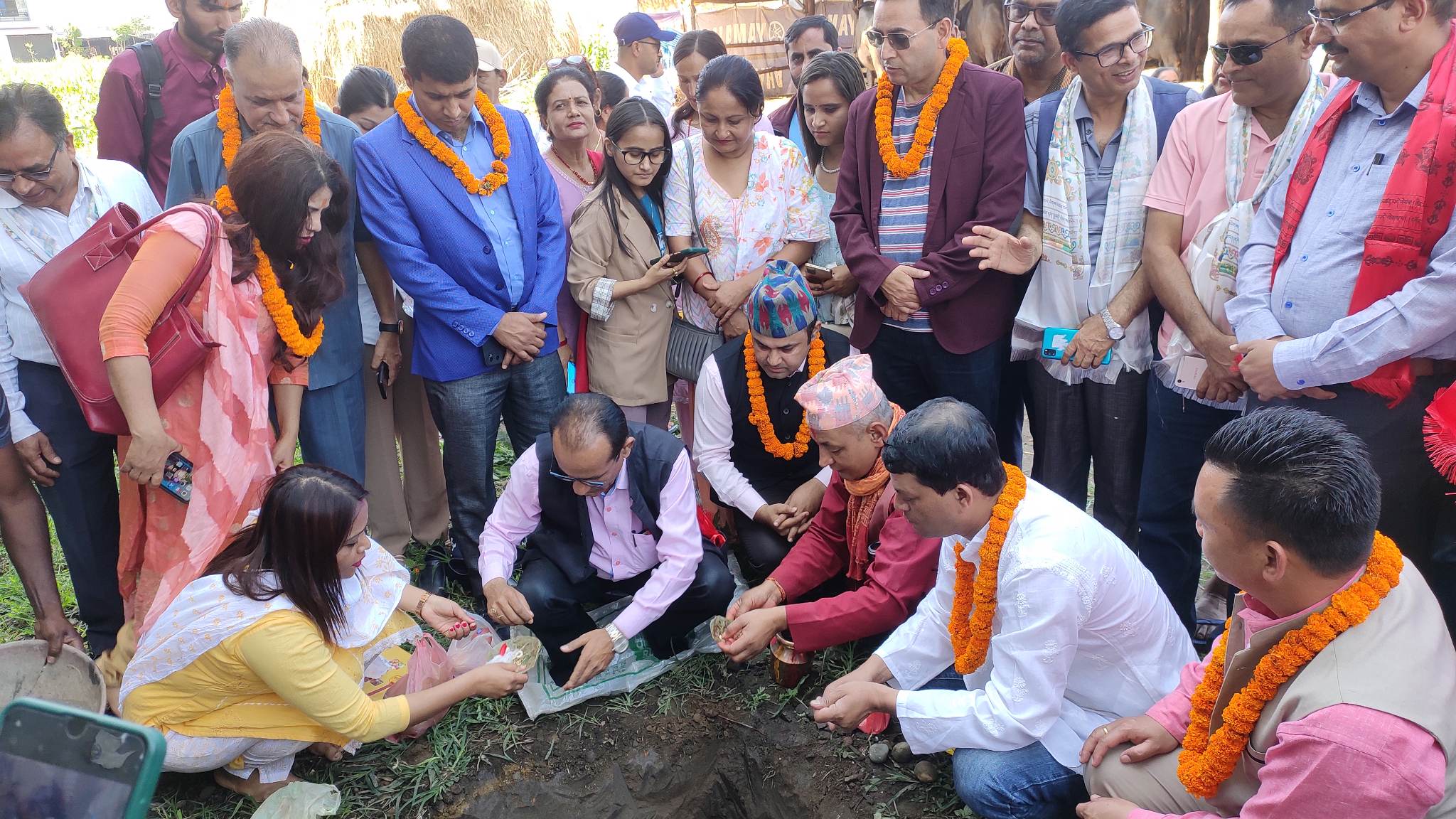 प्रेस चौतारी चितवनको भवन शिलान्यास