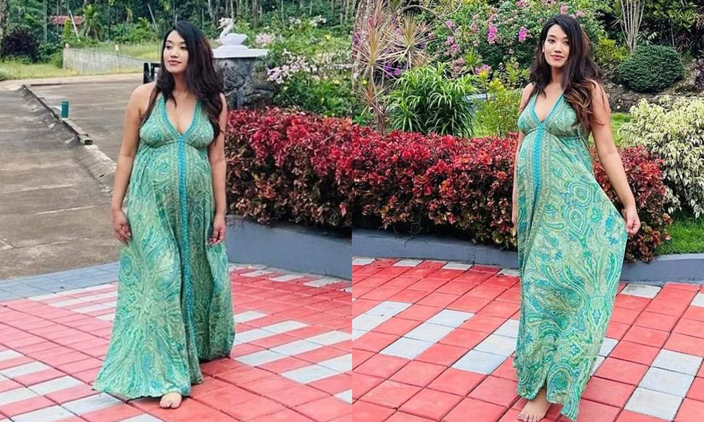काठमाडौँका मेयर बालेन पत्नी सविनाले शेयर गरिन् प्रेग्नेन्सी फोटो