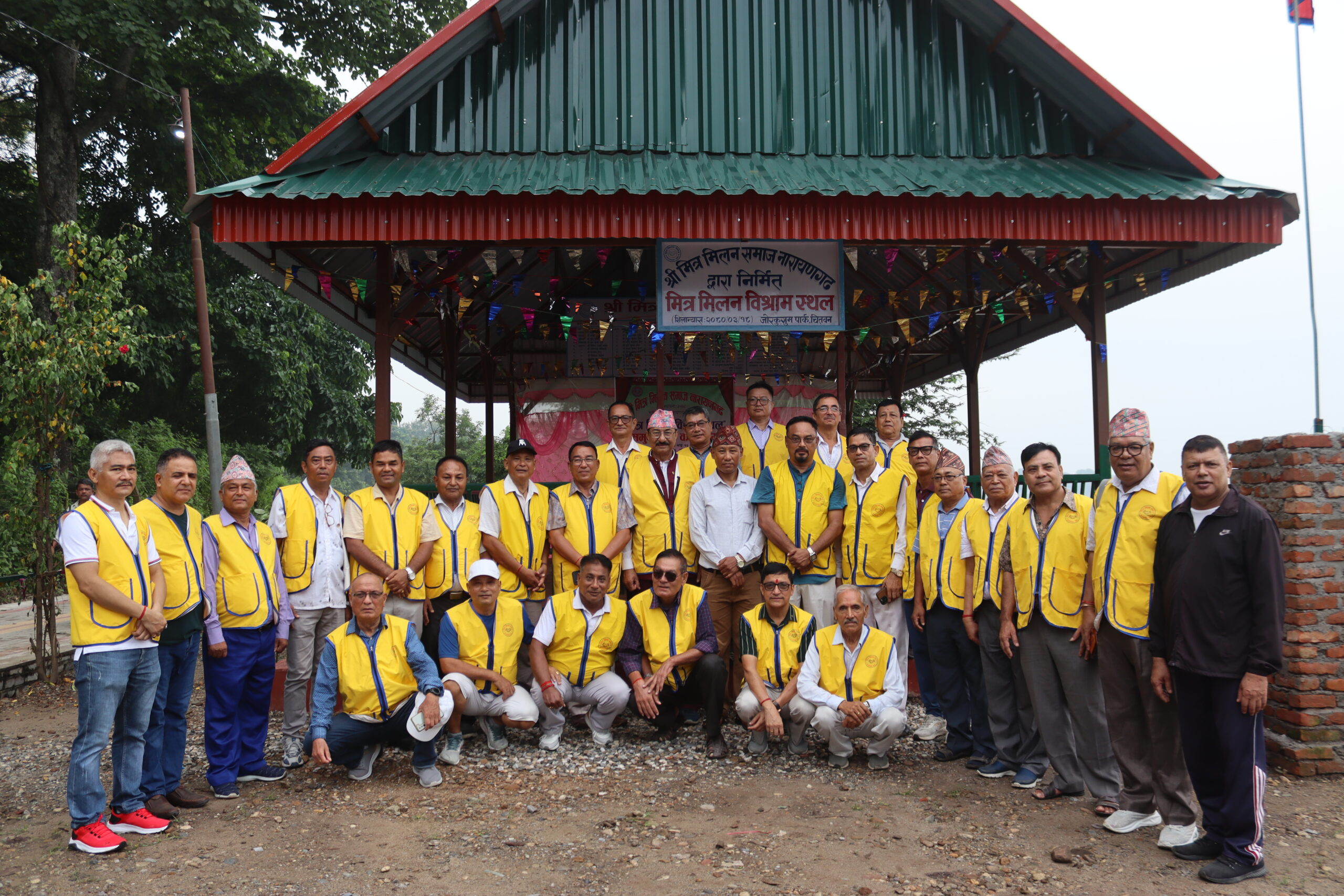 जोरकुसुम पार्कमा मित्र मिलन विश्राम स्थल निर्माण
