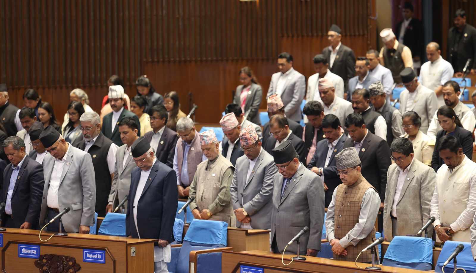 राष्ट्रियसभाबाट संविधानसभा अध्यक्ष स्व. नेम्वाङको शोक प्रस्ताव पारित