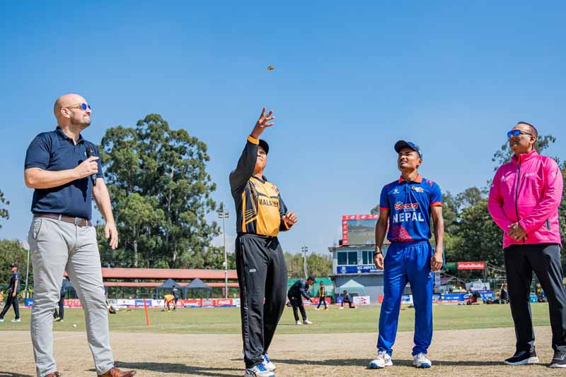 टी–२० विश्वकप छनोटः नेपालविरुद्ध मलेसियाले पहिले ब्याटिङ गर्दै