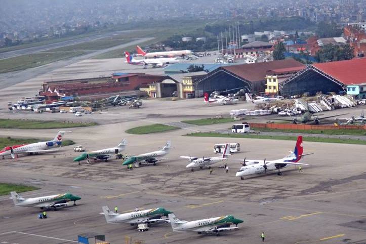त्रिभुवन अन्तर्राष्ट्रिय विमानस्थलमा उडान चाप