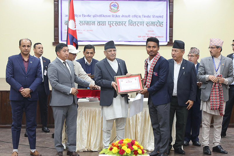 राष्ट्रिय गौरवको आयोजनाका रूपमा क्रिकेट रङ्गशाला बनाइन्छ : प्रधानमन्त्री