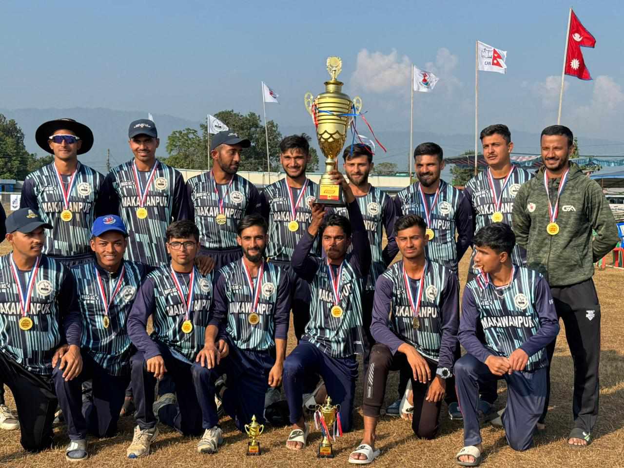 भिजिट भरतपुर टि–ट्वान्टी सिरिजको उपाधी मकवानपुरले जित्यो