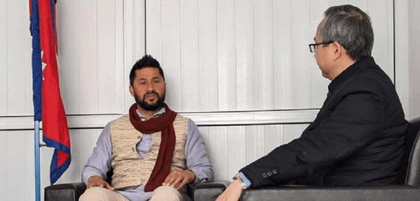 नारायणगढ–बुटवल सडक निर्माण ढिलाइबारे रवि लामिछाने र चिनियाँ राजदूतबिच छलफल