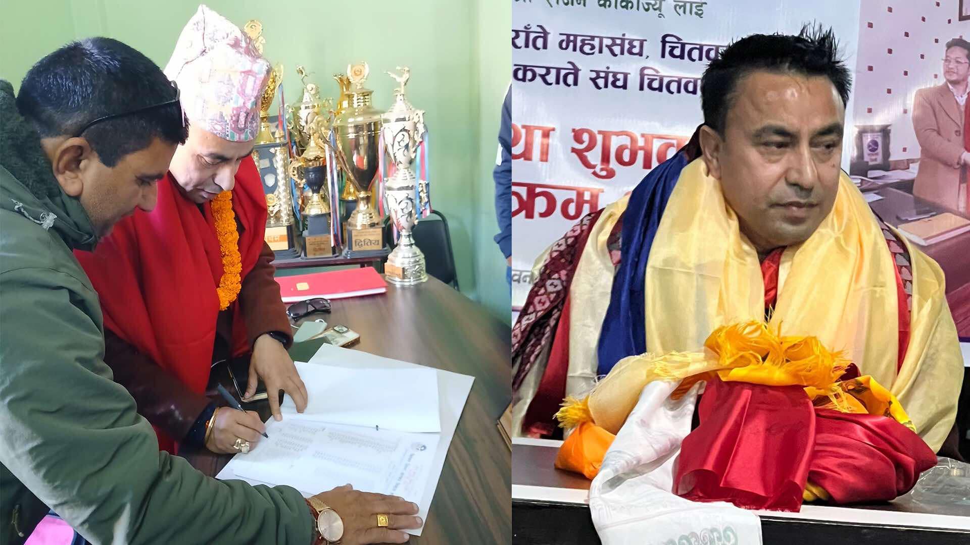चितवनलाई खेलकुदमय बनाउने खेलकुद विकास समितिका अध्यक्ष कार्कीको प्रतिबद्धता