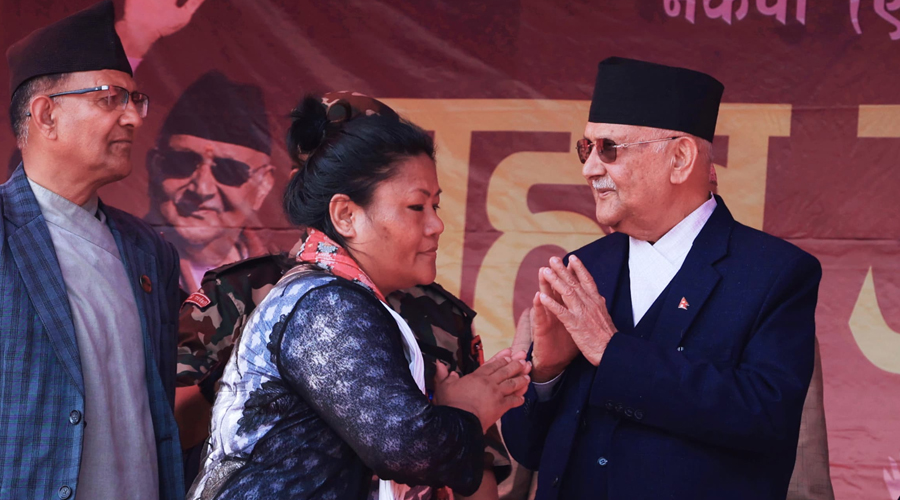 रास्वपा नगर सचिव राई एमाले प्रवेश, ओलीले गरे स्वागत