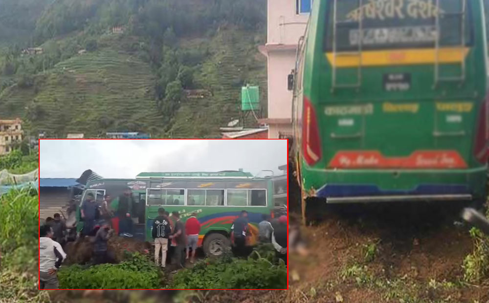 बसको ‘ब्रेक फेल’ हुँदा दुर्घटनाः मृतकको संख्या तीन पुग्यो