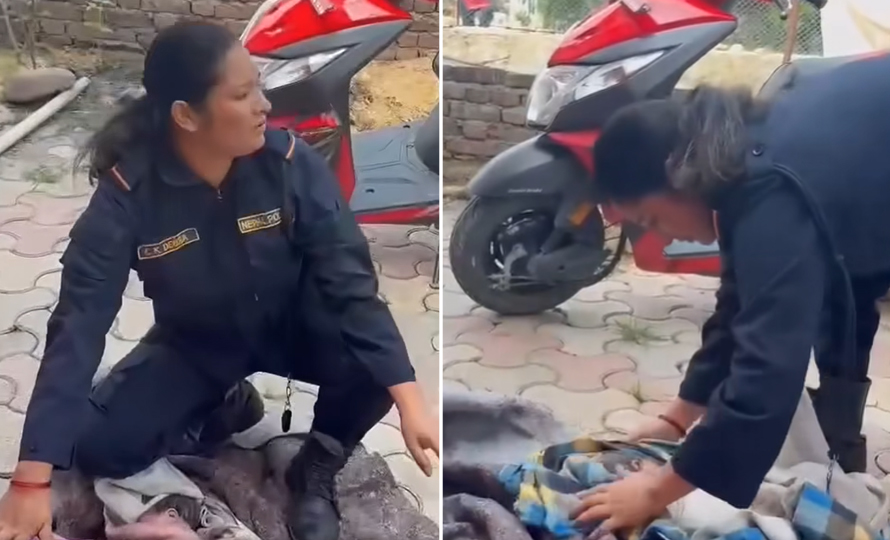 सुत्केरी व्यथाले छट्पटिएकी महिलाले प्रहरीकाे सहयोगमा आँगनमै जन्माइन् बच्चा