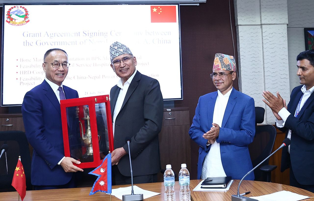 रसुवागढी बाढी पछिको पुनः निर्माणमा सघाउने चीनको प्रतिबद्धता