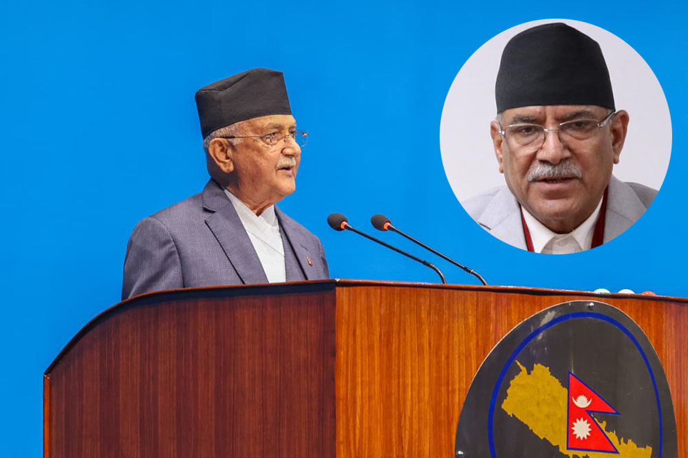 किर्तिपुरमा क्रिकेट रंगशाला सँगै हेर्न जान प्रधानमन्त्री ओलीको प्रचण्डलाई प्रस्ताव