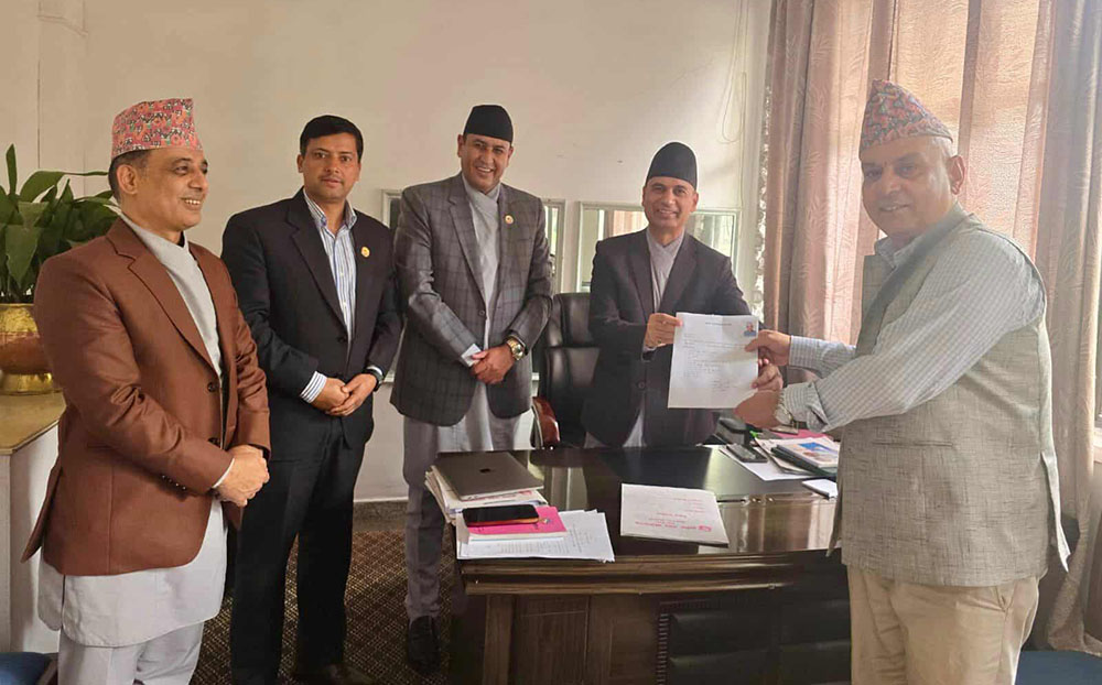 खतिवडालाई फेरी सभापति बनाउने विषयमा रास्वपाले उठायो प्रश्न, नियुक्ति प्रक्रिया स्थगित गर्न सभामुखसँग माग