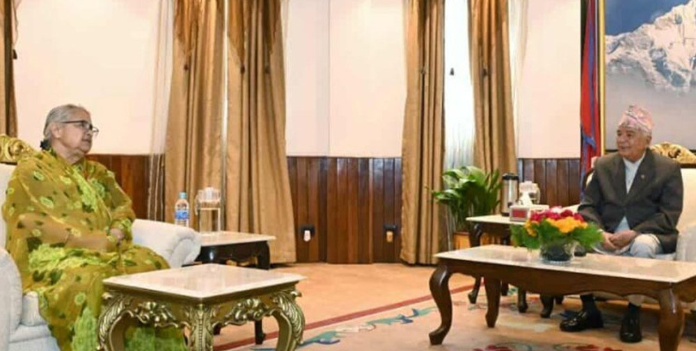 राष्ट्रपति पौडेलसँग प्रधानमन्त्री कार्कीको भेटवार्ता