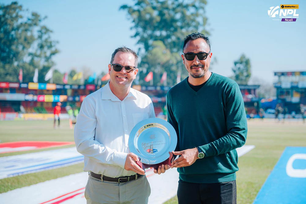 क्यान र एमसीसीले एनपीएलमा फ्रेन्चाइजीलाई स्पिरिट अफ क्रिकेट अवार्ड दिने