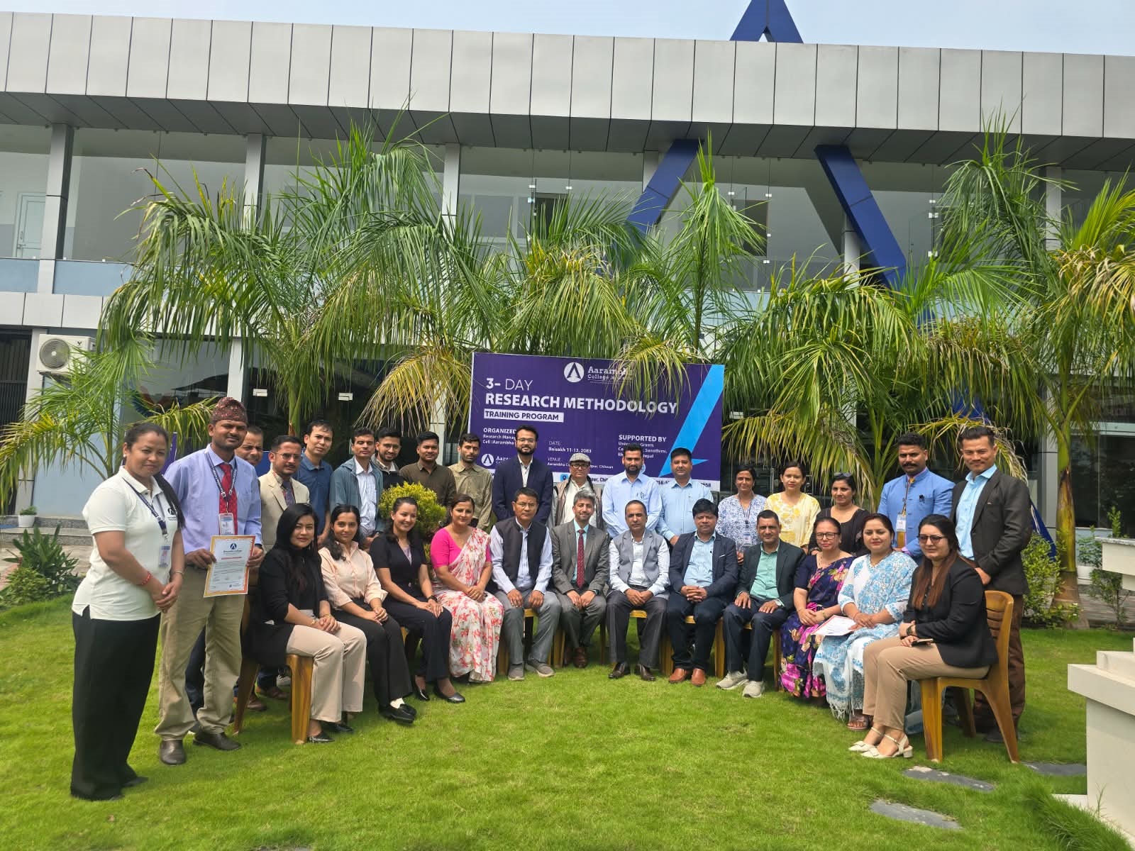 आरम्भ कलेजमा ३ दिने अनुसन्धान विधि तालिम सम्पन्न
